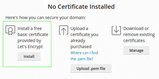 Hustly Install Let's Encrypt SSL on Plesk